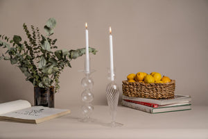 Crystal Clear Candlestick ( Set of two )